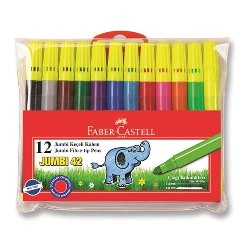 Faber Jumbı-Neon 12 Renk Floresan Marker 680312420