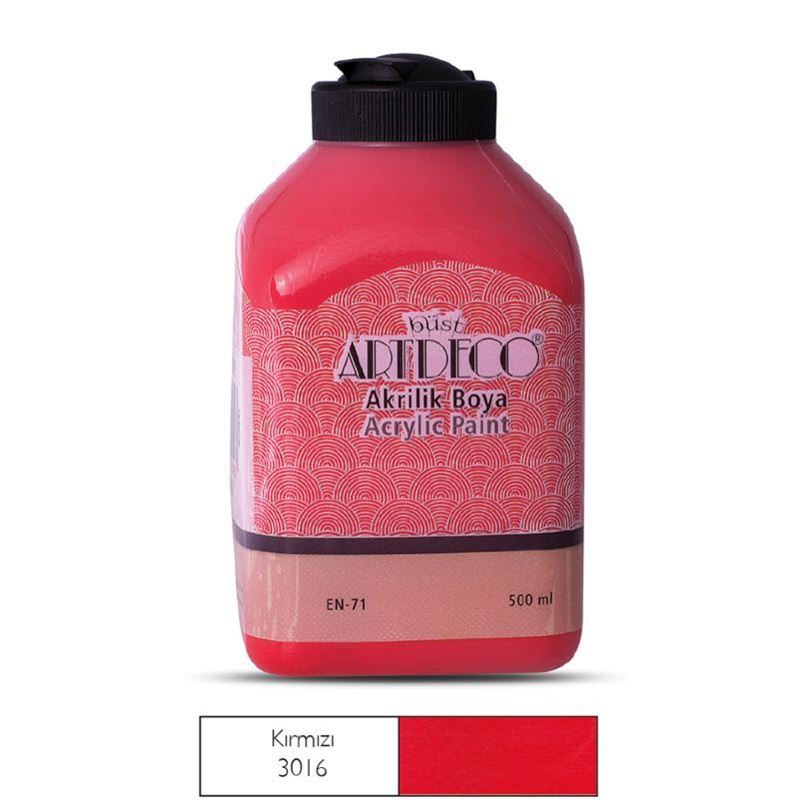 Artdeco Akrilik Boya 500 Ml. Kırmızı 070L-3016