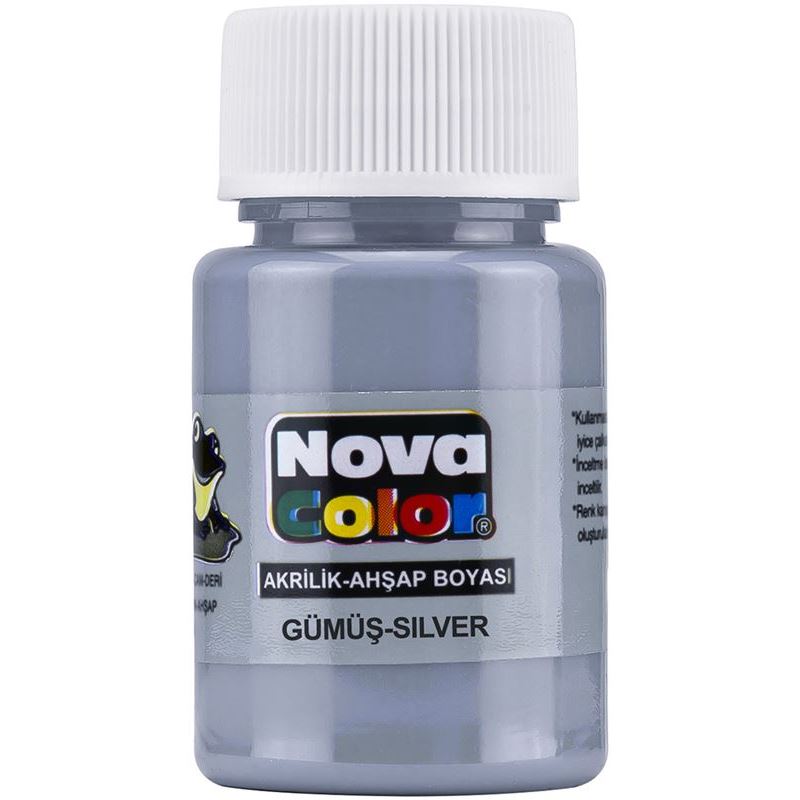 Nova Color Akrilik Boya Gümüş Nc-235