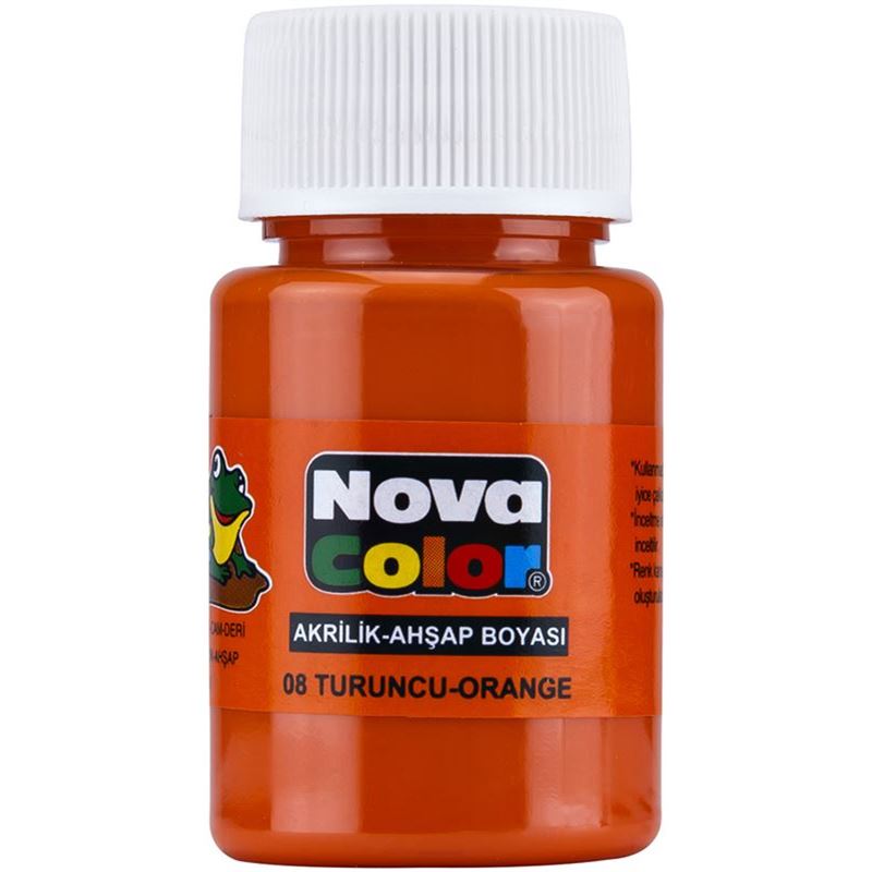 Nova Color Akrilik Boya Turuncu Şişe Nc-176