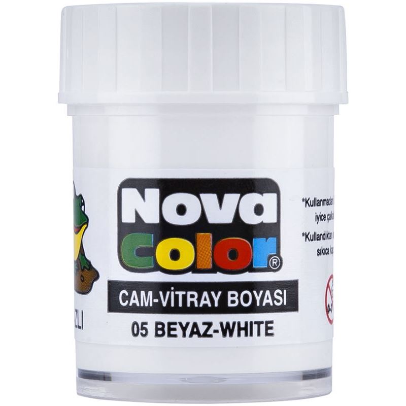 Nova Color Cam Boyası Beyaz Su Bazlı Nc-153