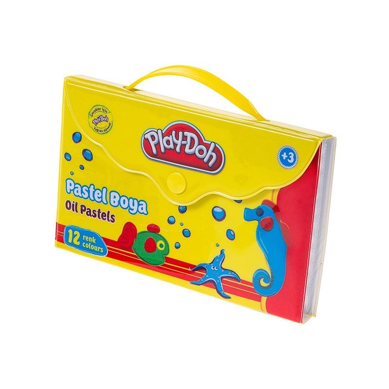 Play-Doh 12 Renk Pastel Boya Çantalı Pa005