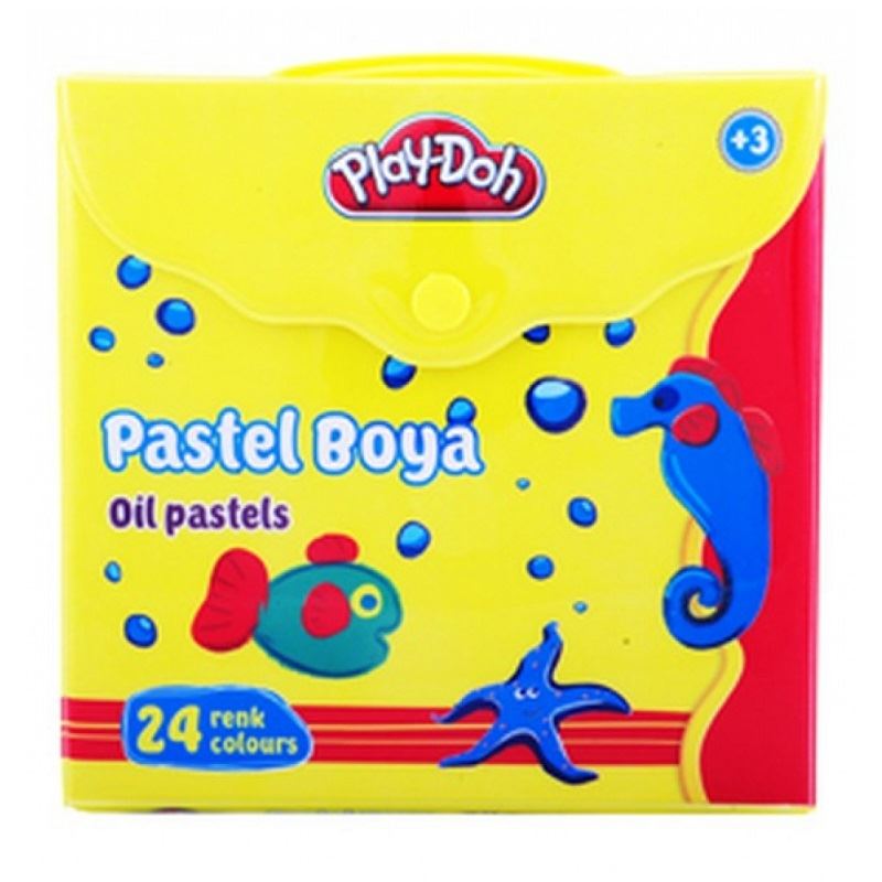 Play-Doh 24 Renk Pastel Boya Çantalı Pa007