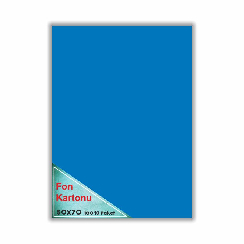 Çınar Fon Kartonu Mavi 48X68 100'Lü 50001