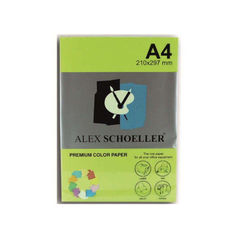 Alex A4 Fosforlu Yeşil Fotokopi Kağıdı 500 Lü Alx-721