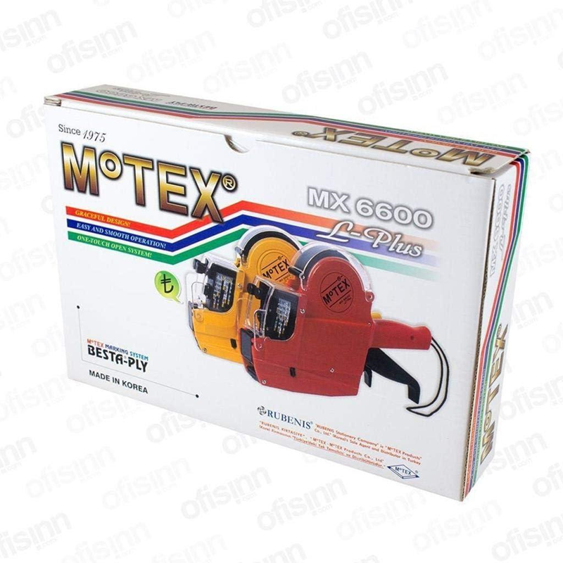 Motex 6600 Etiket Makinesi Çift Kafalı | Kaya Kırtasiye