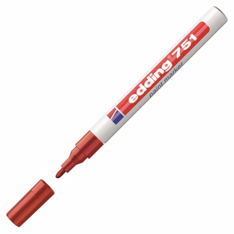 Edding 751-02 Kırmızı Marker Kalemleri 