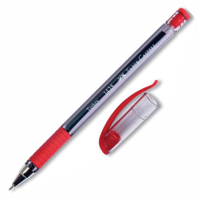 Faber Castell 1425 Kırmızı İğne Uçlu Tükenmez Kalem
