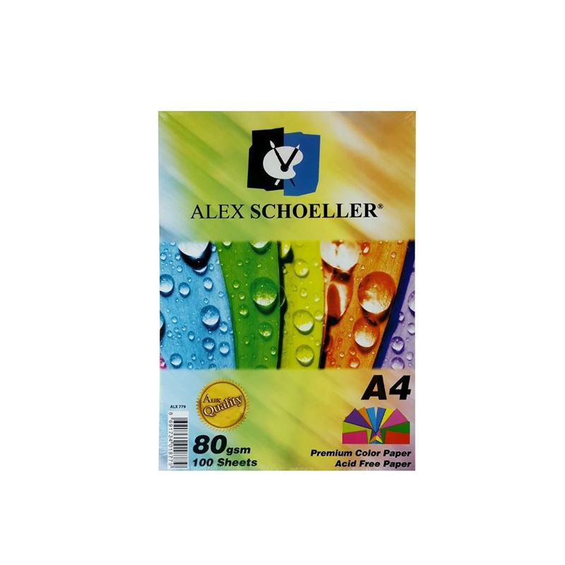 Alex A4 Renkli 100 Lü Fotokopi Kağıdı Alx-779