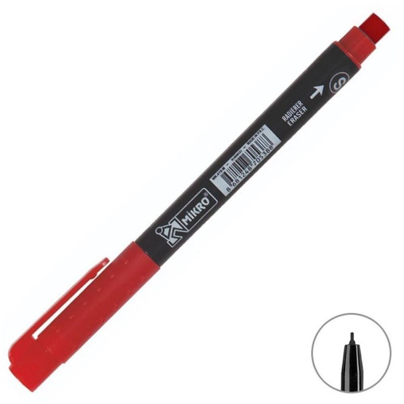 Mikro Mk-419 S Kırmızı Permanent Kalem