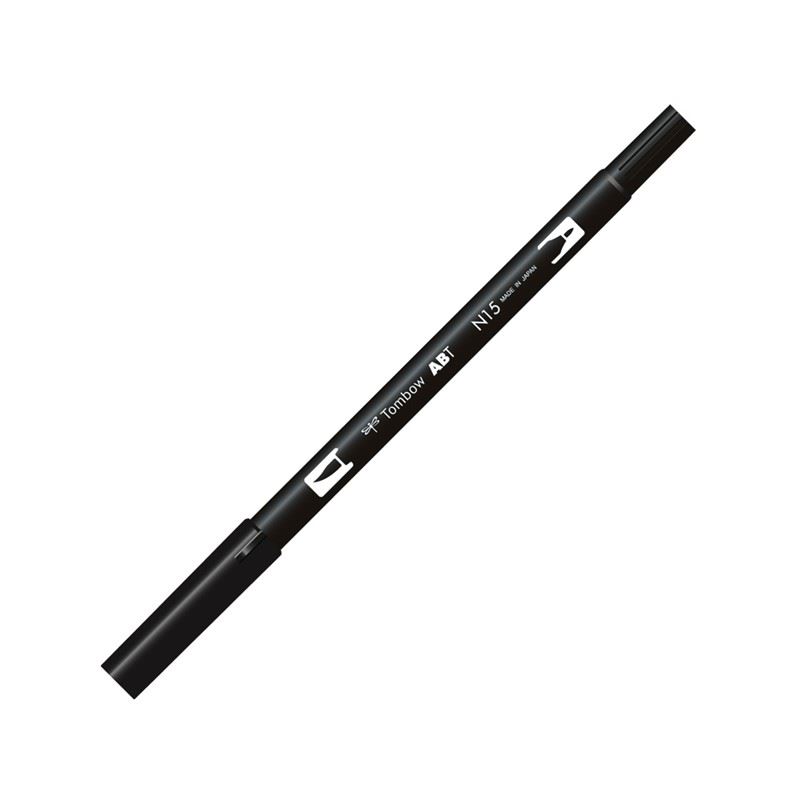 Tombow Dual Brush Pen Black T-N15
