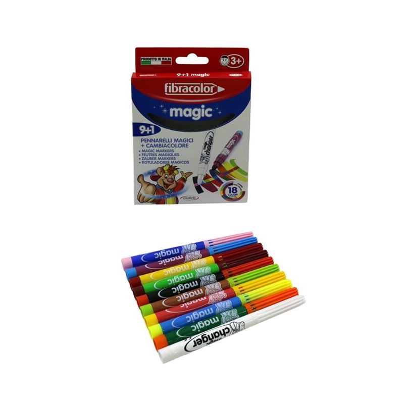 Fibracolor Magıc Pen 9+1 Renk Keçeli Kalem