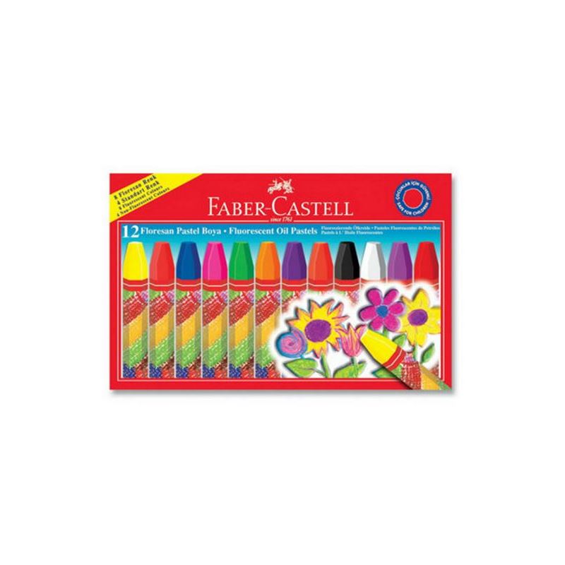 Faber 12 Renk Neon Pastel Boya 1125011