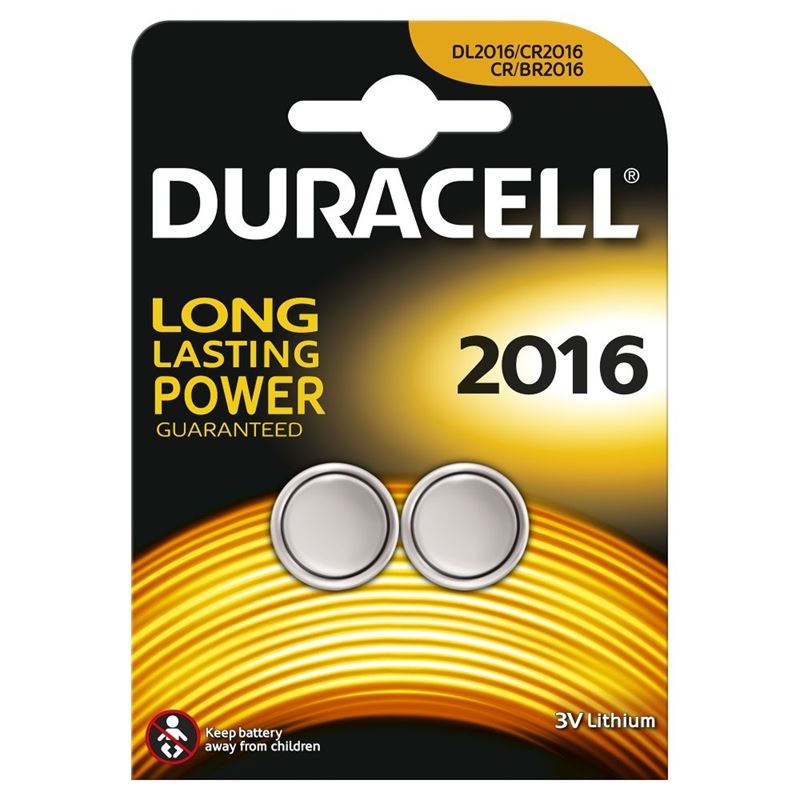 Duracell 2016 Pil 2 Li 3V Dp2016
