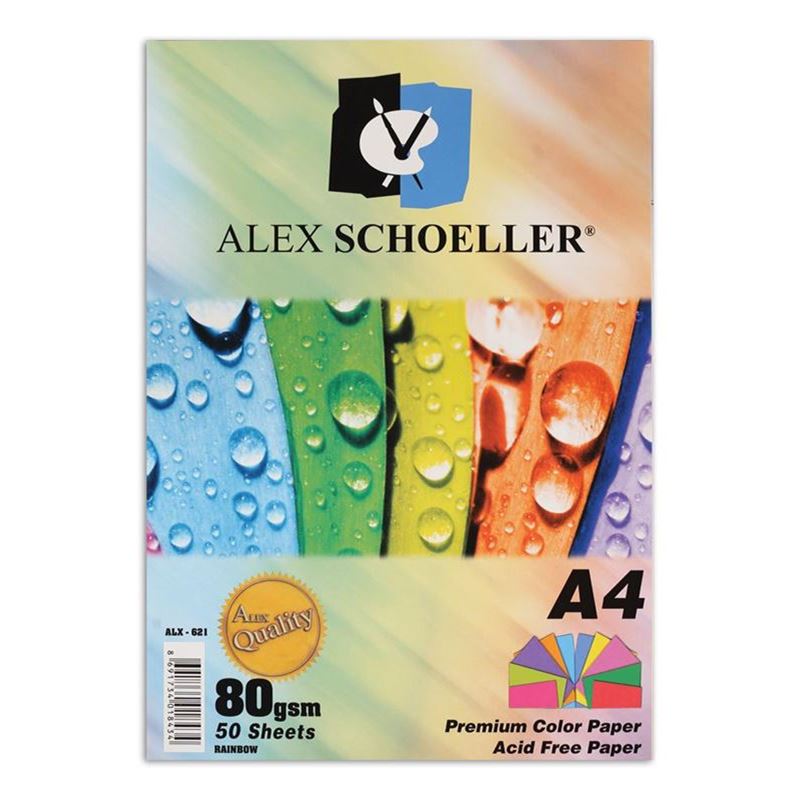 Alex A4 50 Li  5 Renkli  Fotokopi Kağıdı Alx-621