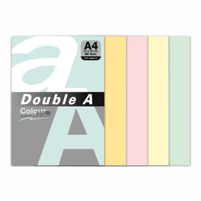 Double A A4 Pastel 5 Renkli Fotokopi Kağıdı 100 Lü