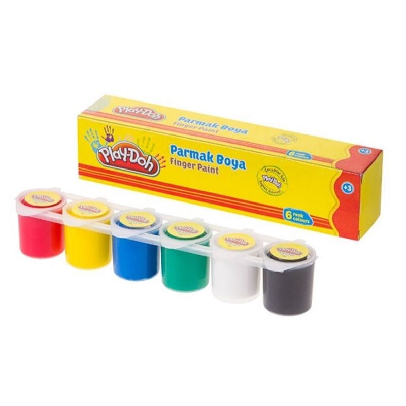 Play-Doh 6 Renk Parmak Boyası Birleşik 30Ml Pr018