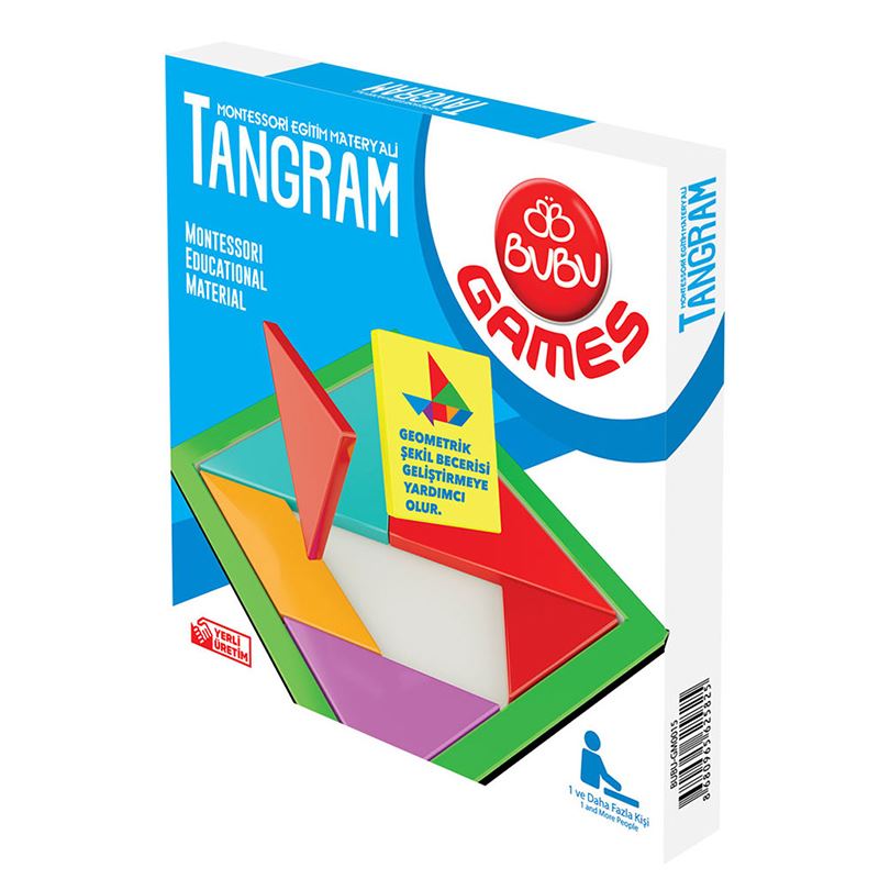 Bu-Bu Games Gm0015 Renkli Tangram 17X17