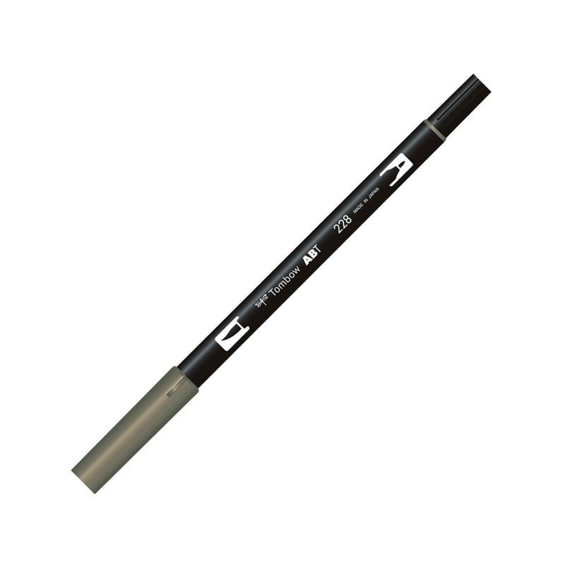 Tombow Dual Brush Pen Gray Green T-228