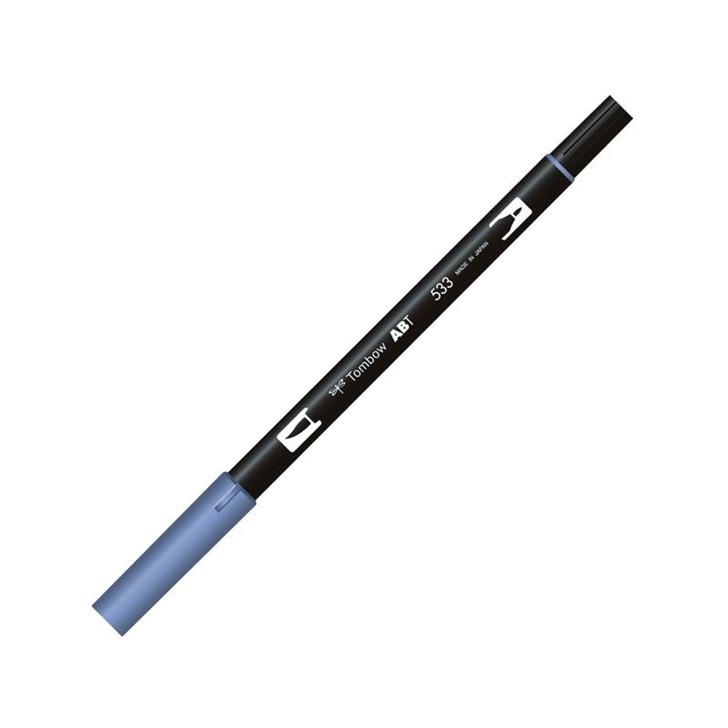 Tombow Dual Brush Pen Peacock Blue T-533