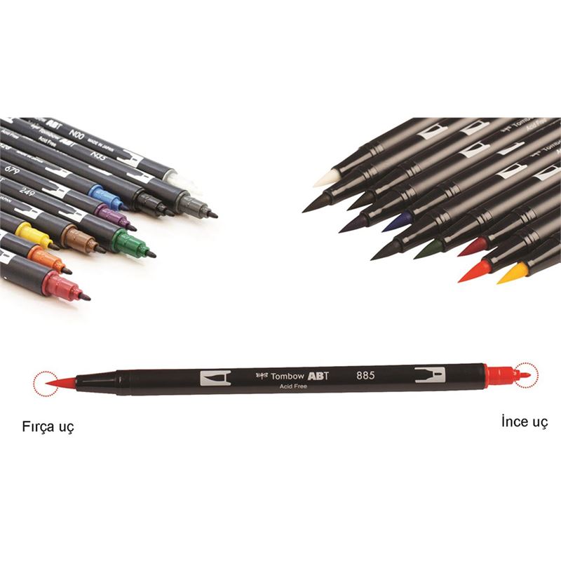 Tombow Dual Brush Pen Mıst Purple T-553