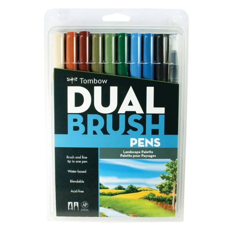 Tombow Dual Brush Pen Peyzaj 10 Lu T-169