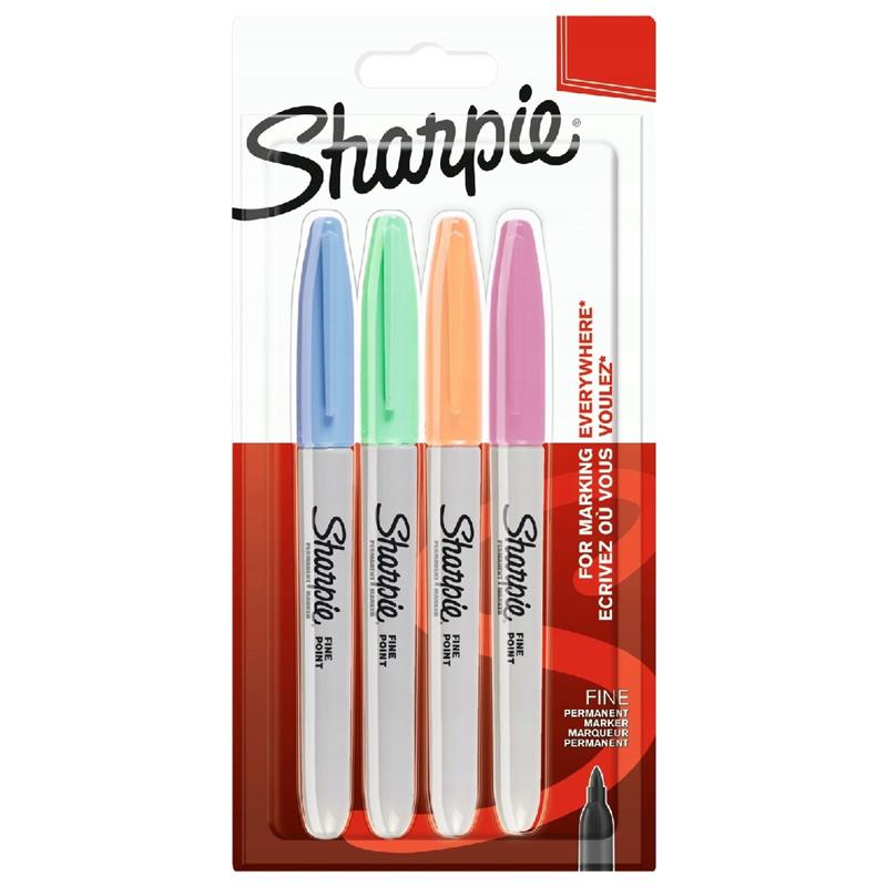 Sharpıe Fıne Permanent Marker 4 Lü Pastel Renkler 2065402