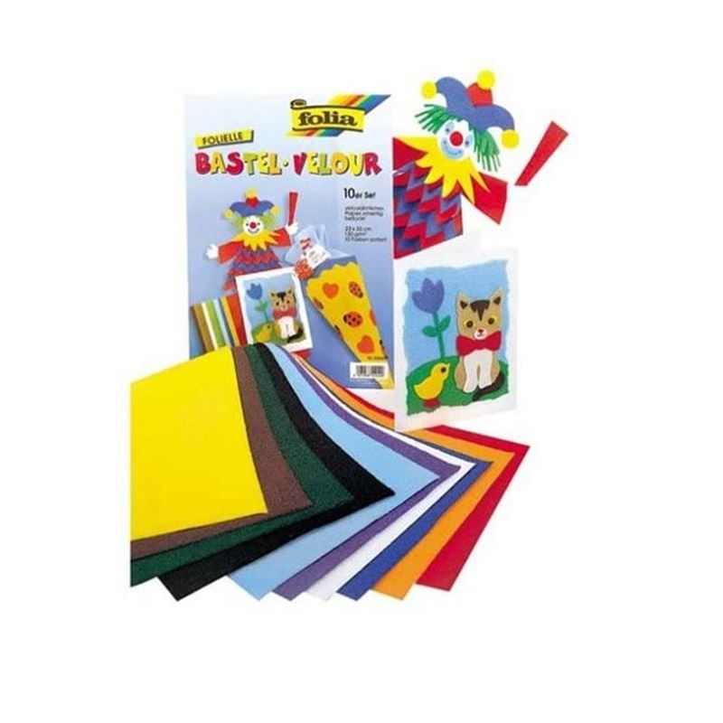 Folia 10 Renk Kumaş Kaplı Kağıt 22X33 Cm Fo-540409
