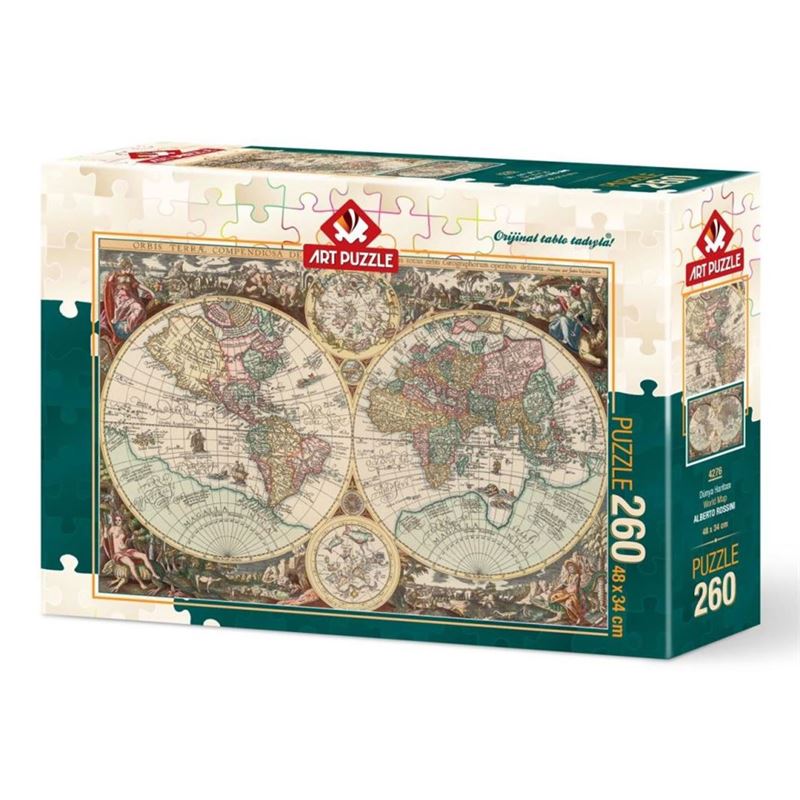Art 4276 Dünya Haritası 260 Prç. Puzzle