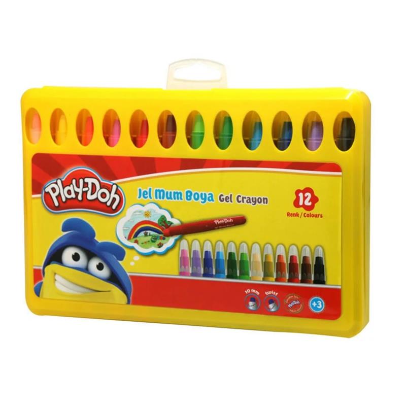 Play-Doh 12 Renk Jel Crayon Mum Boya Cr014
