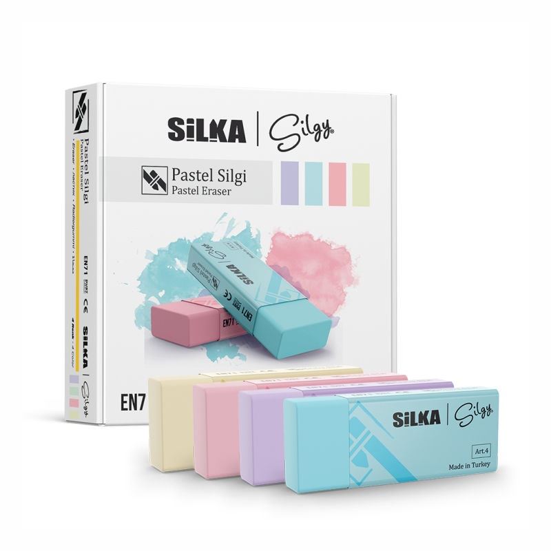 Silka Pastel 4 Renk Silgi 20 Li Art4