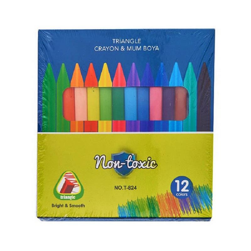 Trix 12 Renk Crayon Mum Boya T-824