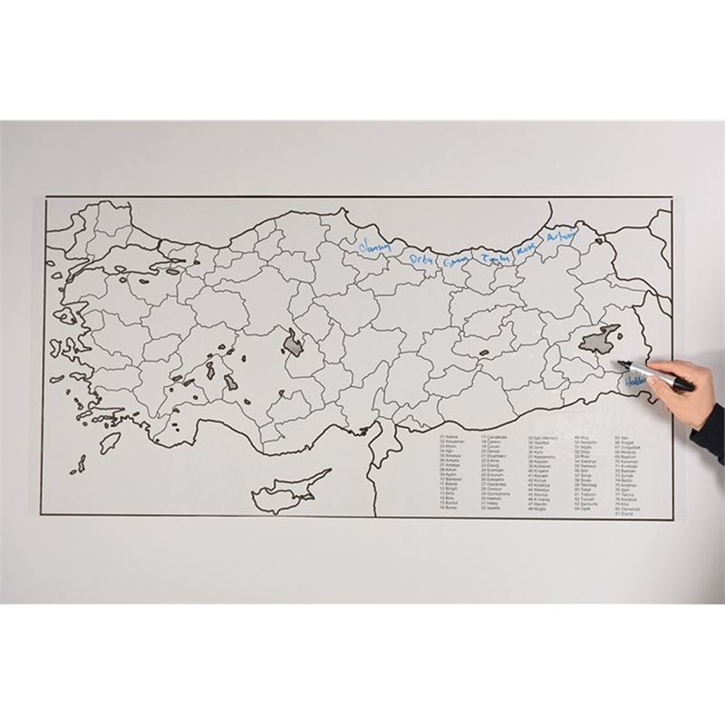 Panda 110X56 Türkiye Haritası Kağıt Pan773