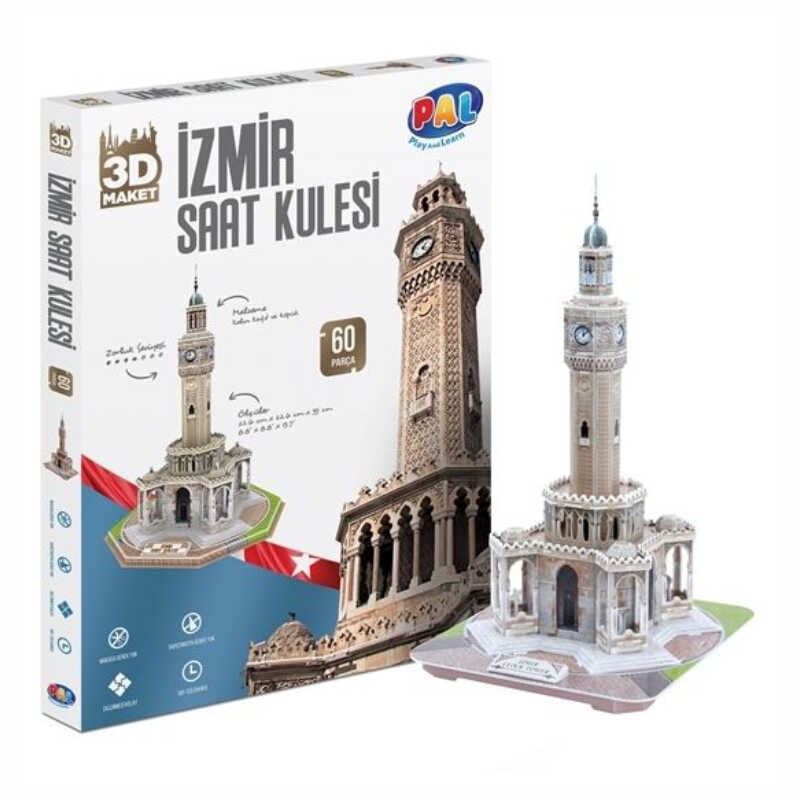 İzmir Saat Kulesi 3D Maket 60 Parça