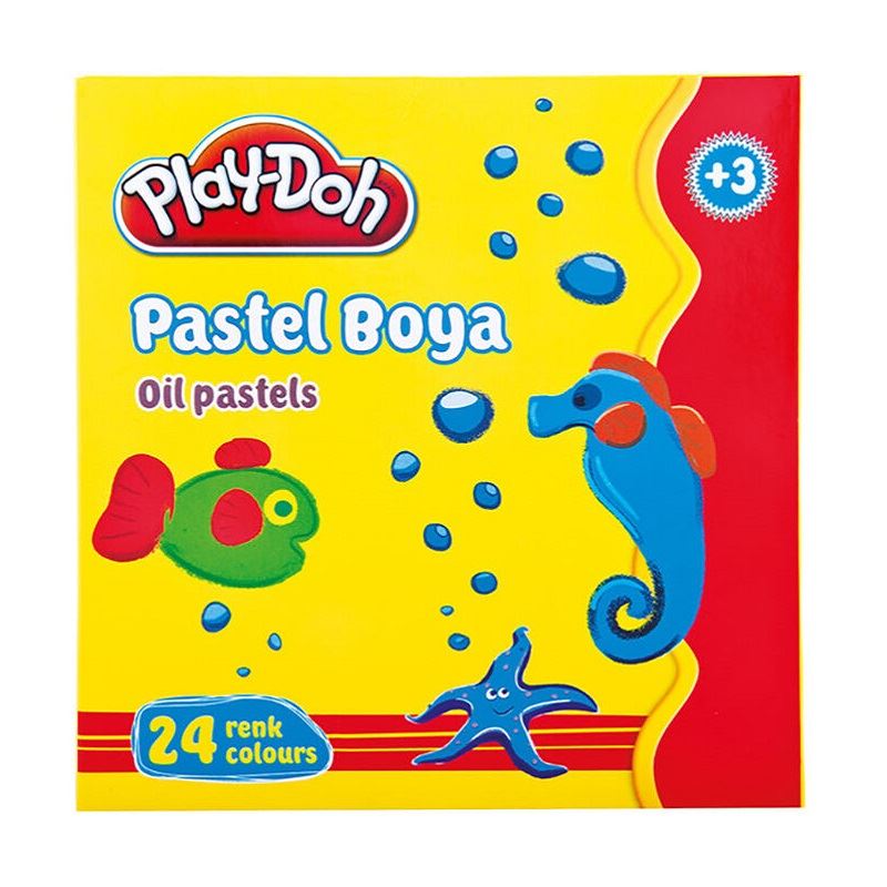 Play-Doh 24 Renk Pastel Boya Çantalı Play-Pa004