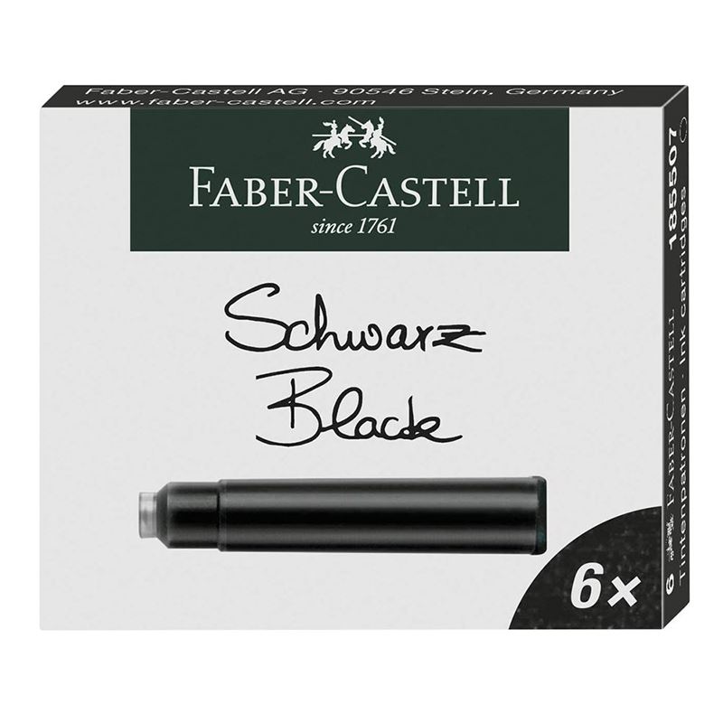 Faber Castell Siyah6 Lı Dolma Kalem Kartuşu