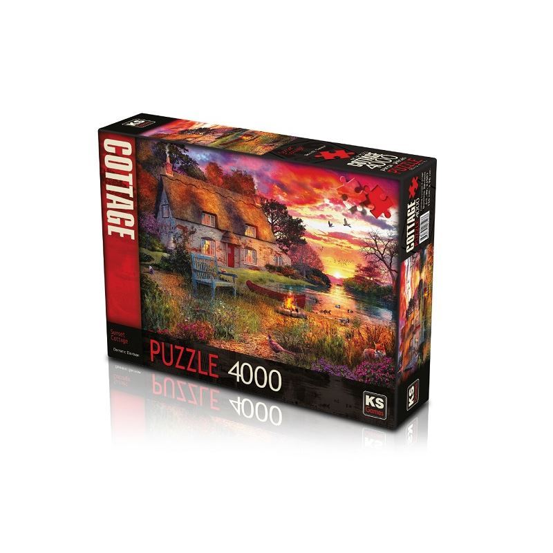 Ks Puzzle 23503 Sunset Cottage 4000 Parça