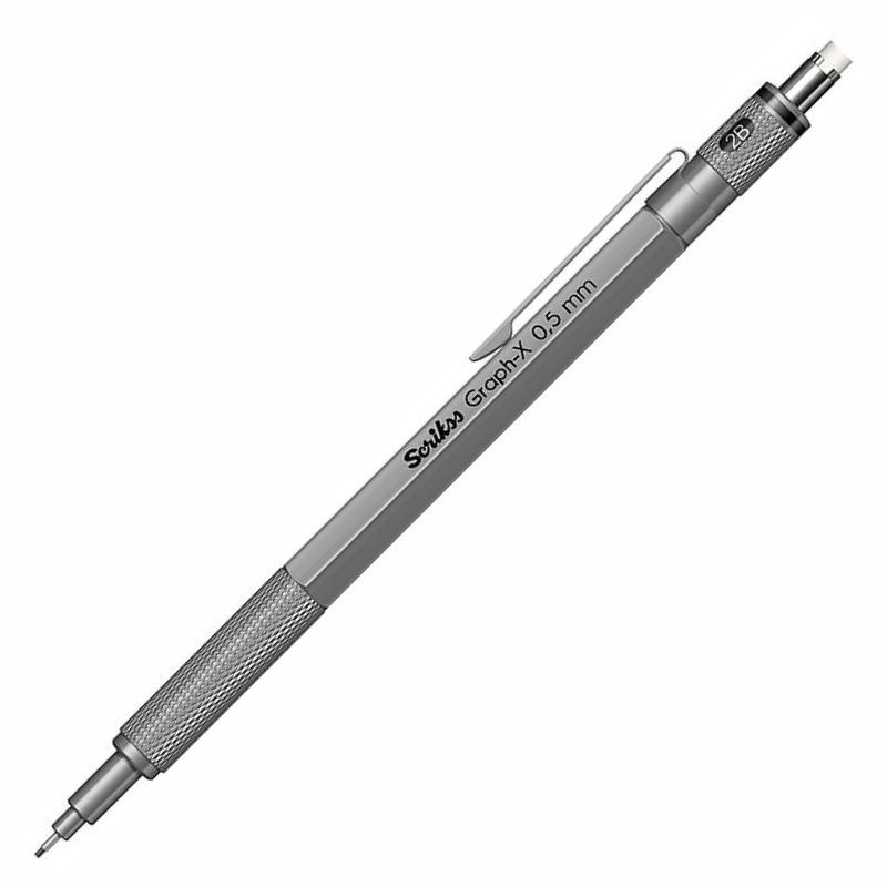 Scrikss İsminize Özel Graph-X Kurşun Gri Metal 0.5 Versatil Kalem