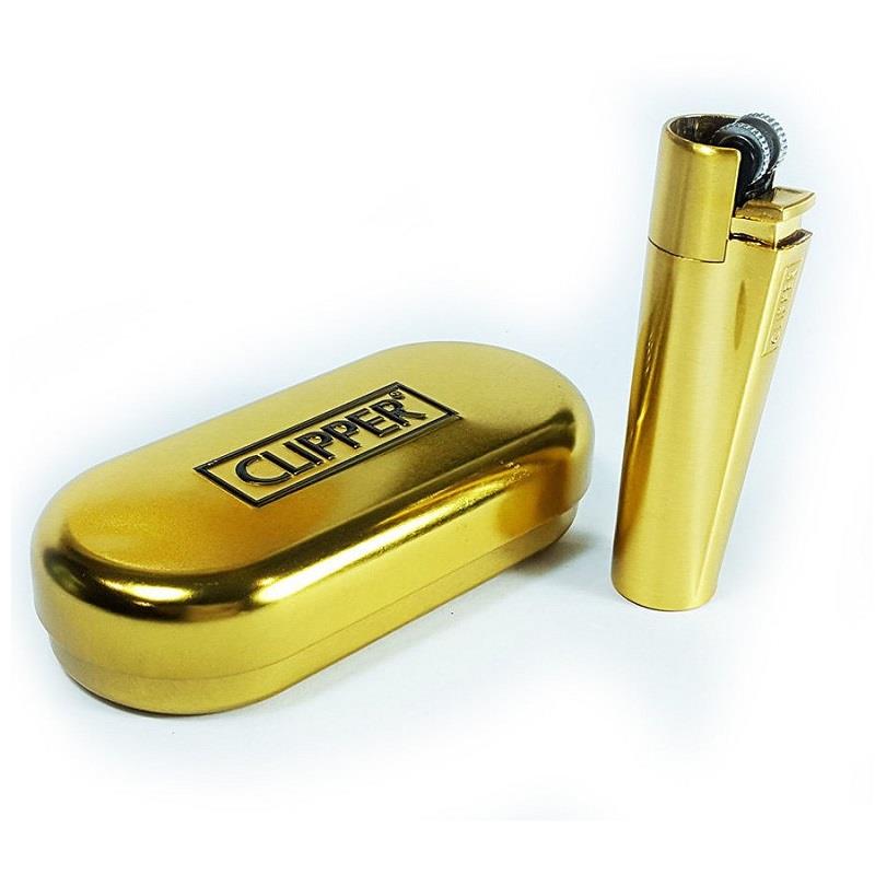 Clıpper İsminize Özel Gold Metal Kutulu Çakmak Cm002Tk