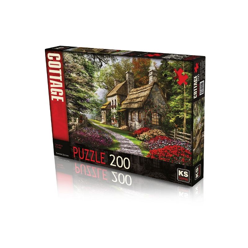 Ks Puzzle 24009 200 Parça Carnation Cottage