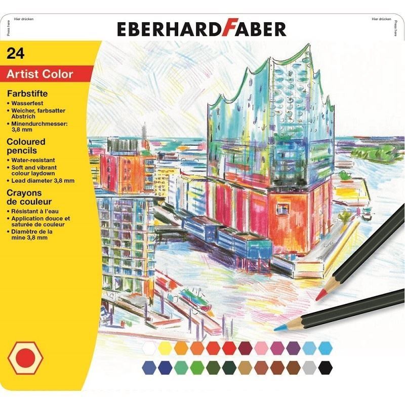 Eberhardfaber 24 Renk Kuru Boya Ef-516124