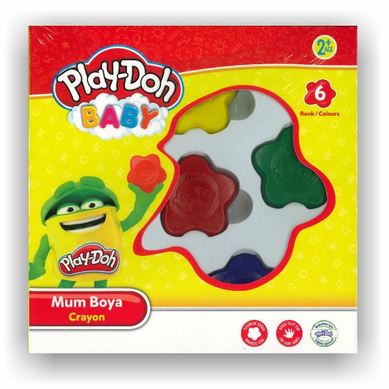 Play-Doh Baby 6 Renk Mum Boya Cr-018