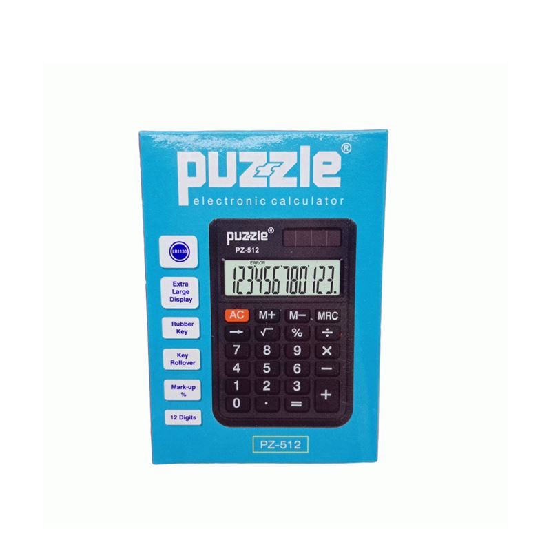 Puzzle Pz-512 Cep Tipi Hesap Makinesi 12 Hane