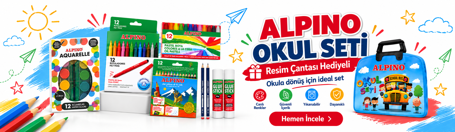 alpino okul seti