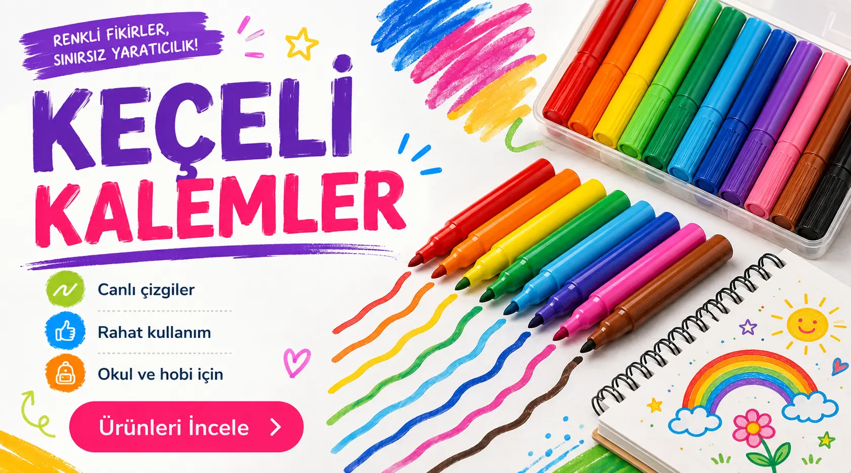 Keçeli Kalemler