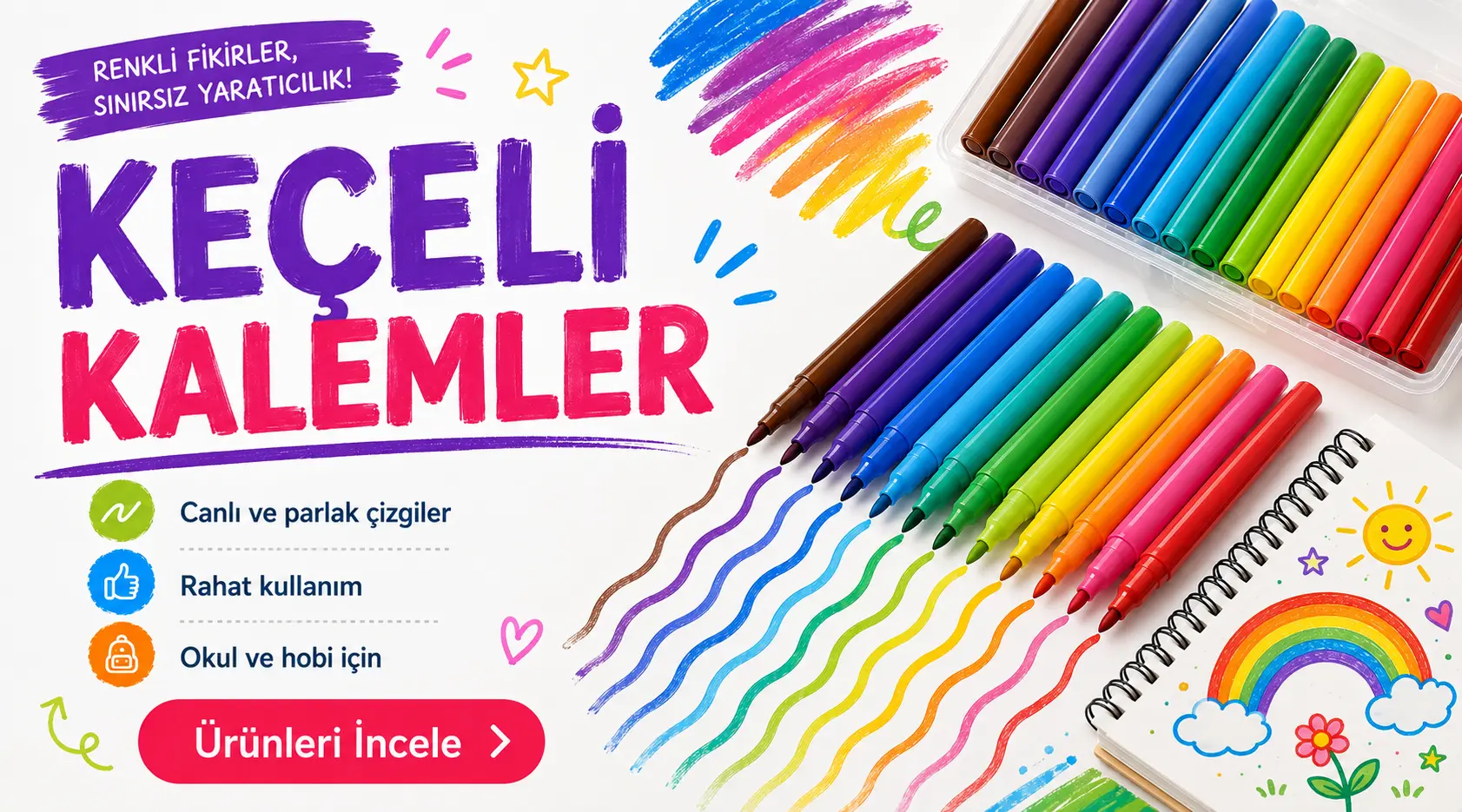 Keçeli Kalemler