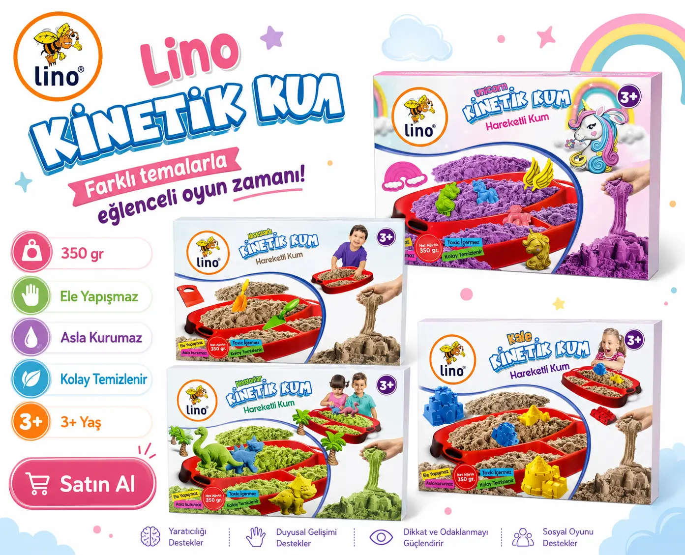 Lino Kinetik Kum Seti