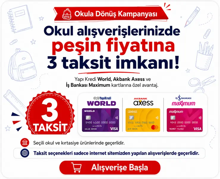 Pesin fiyatına 3 taksit